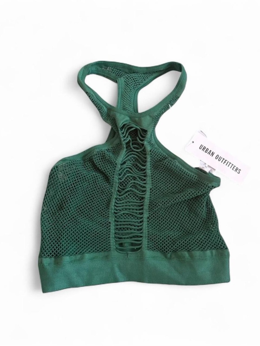 Urban Outfitters Emerald Green Mesh Ladder-Back Bralette